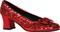 The Costume Center Red Sequin Women Adult Shoes Halloween Costume Accessory - Size 6